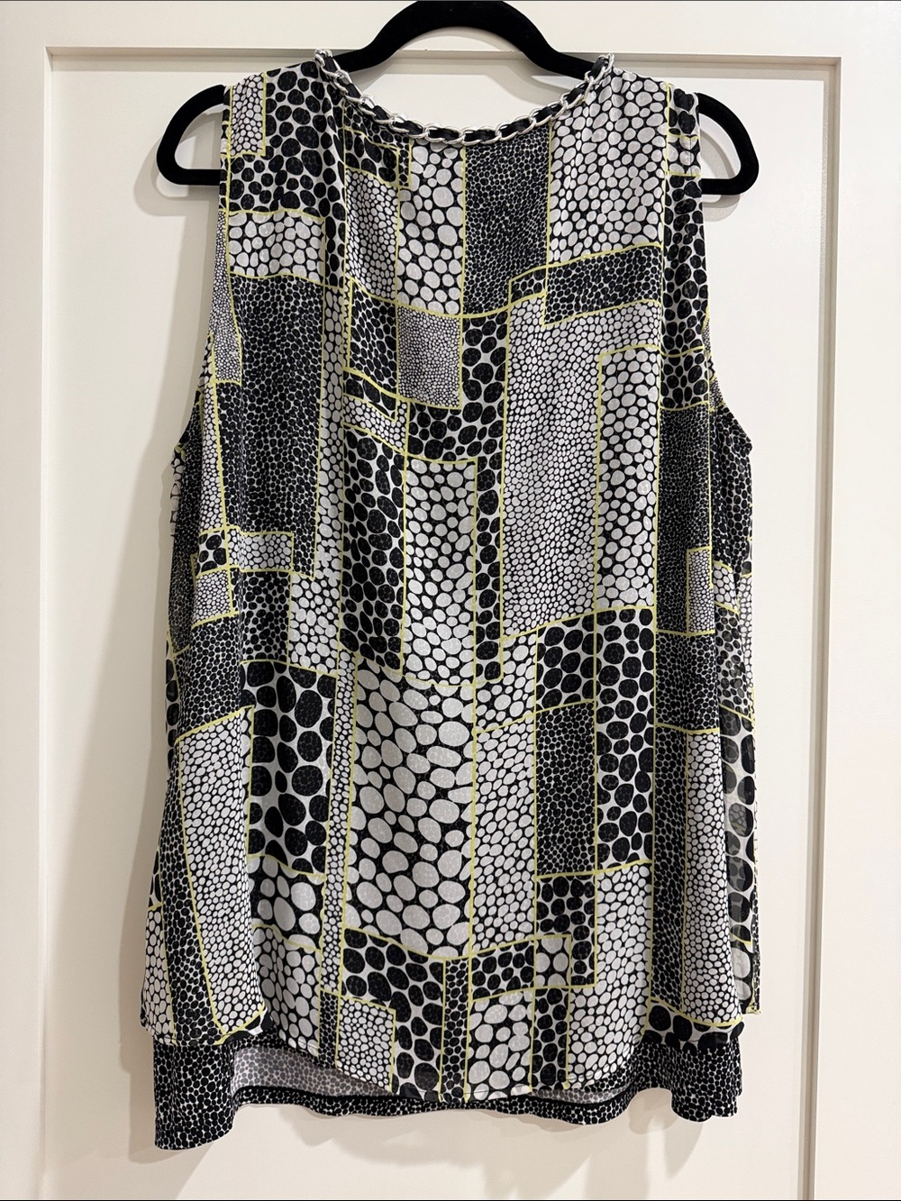 Alfani Women's Sleeveless Patchwork Tank Top - Picture 7 of 7